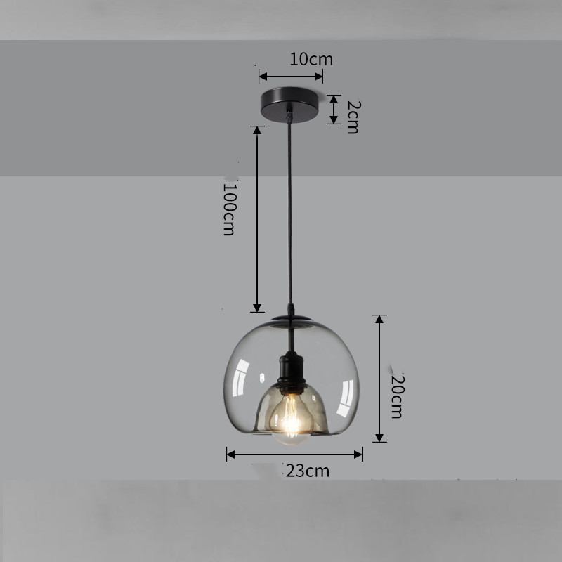 Nordic Modern Minimalist Glass Chandelier