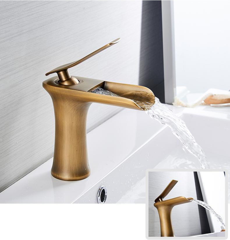 Waterfall Single Handle Basin Faucet